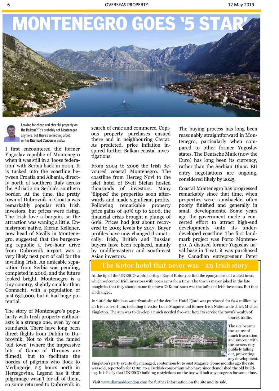 Buying a property in Montenegro